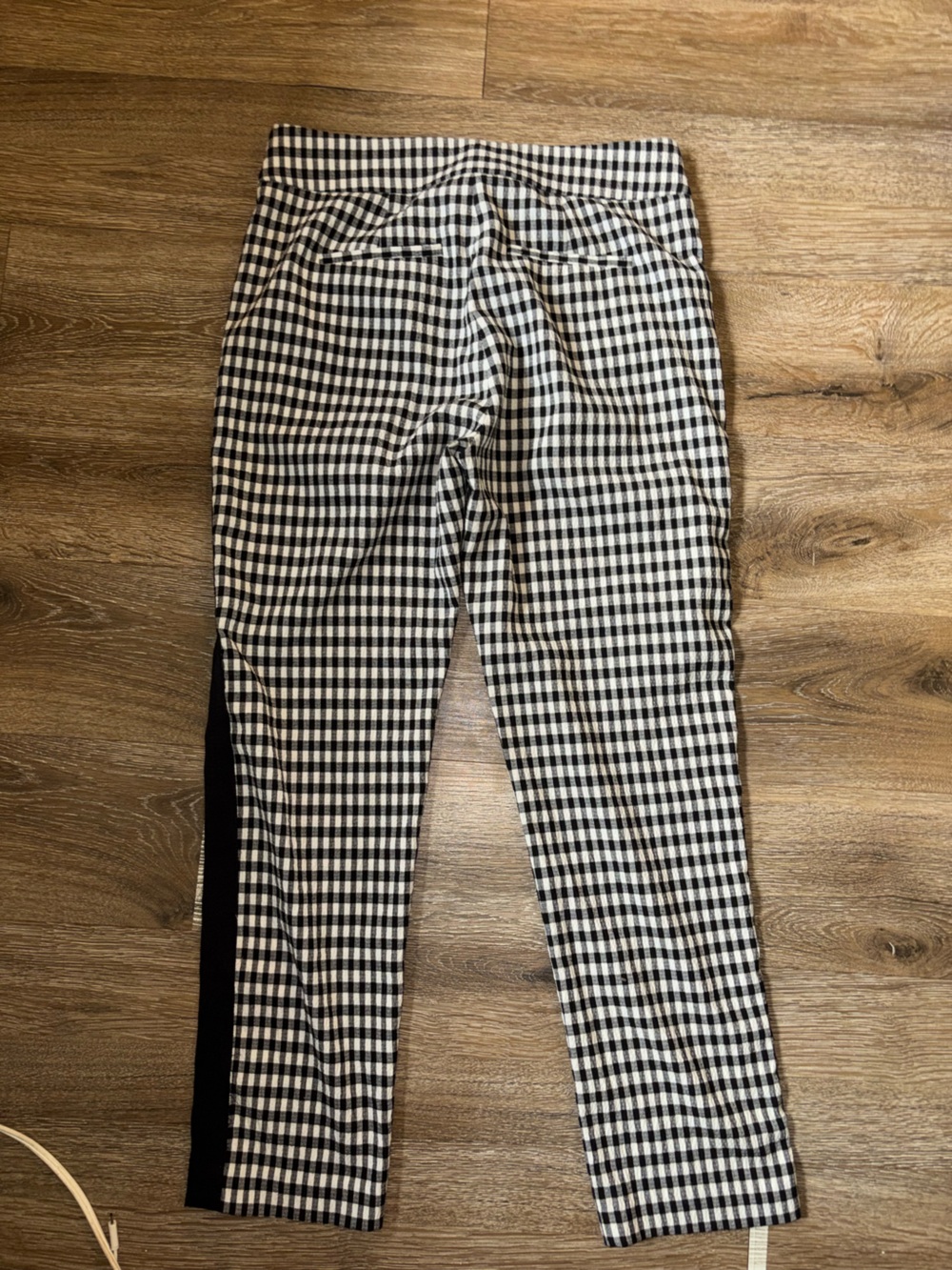 Veronica Beard Gemini Gingham Business Casual Pants Black White Size 6 - Picture 5 of 8